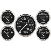 Mätarkit 5st 86mm & 52mm OLD TYME BLACK